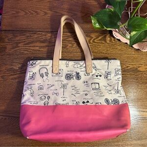 ⭐️ Kate Spade Gap Kids Colab canvas and plastic Tote Bag